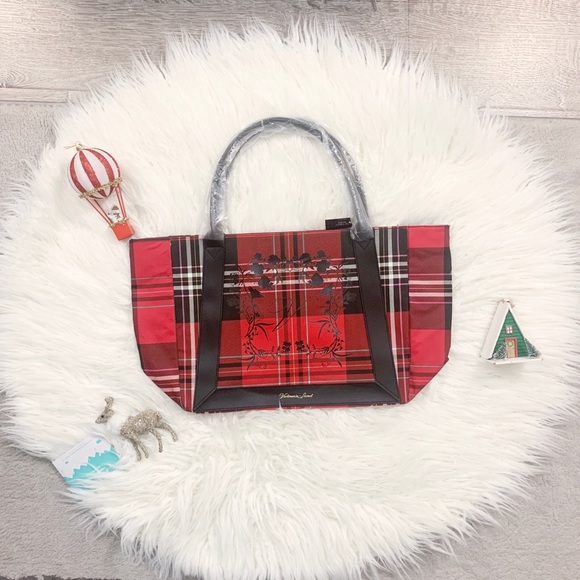 Victoria's Secret Bags Victory Secret Christmas Plaid Tote Poshmark